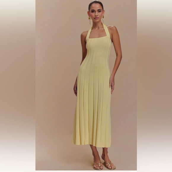 Meshki Strapless Yellow Dress - Picture 1 of 6